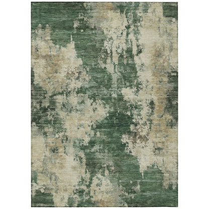 Machine Washable Indoor/Outdoor Chantille ACN2066 Fern 8' x 10' Rug