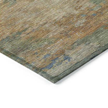 Machine Washable Indoor/Outdoor Chantille ACN2067 Denim 3' x 5' Rug