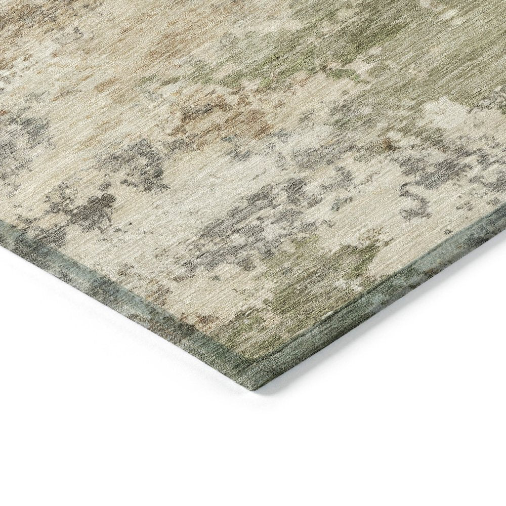 Machine Washable Indoor/Outdoor Chantille ACN2068 Beige 3' x 5' Rug