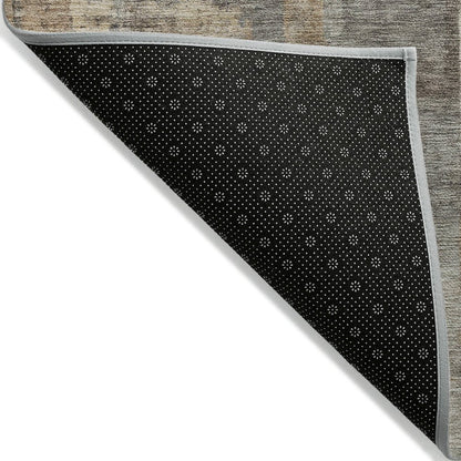 Machine Washable Indoor/Outdoor Chantille ACN2069 Brown 3' x 5' Rug