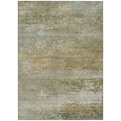 Machine Washable Indoor/Outdoor Chantille ACN2071 Beige 8' x 10' Rug