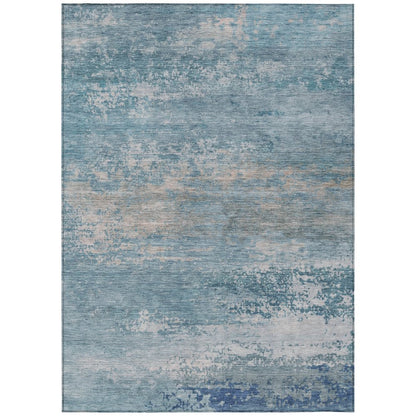 Machine Washable Indoor/Outdoor Chantille ACN2071 Sky 8' x 10' Rug