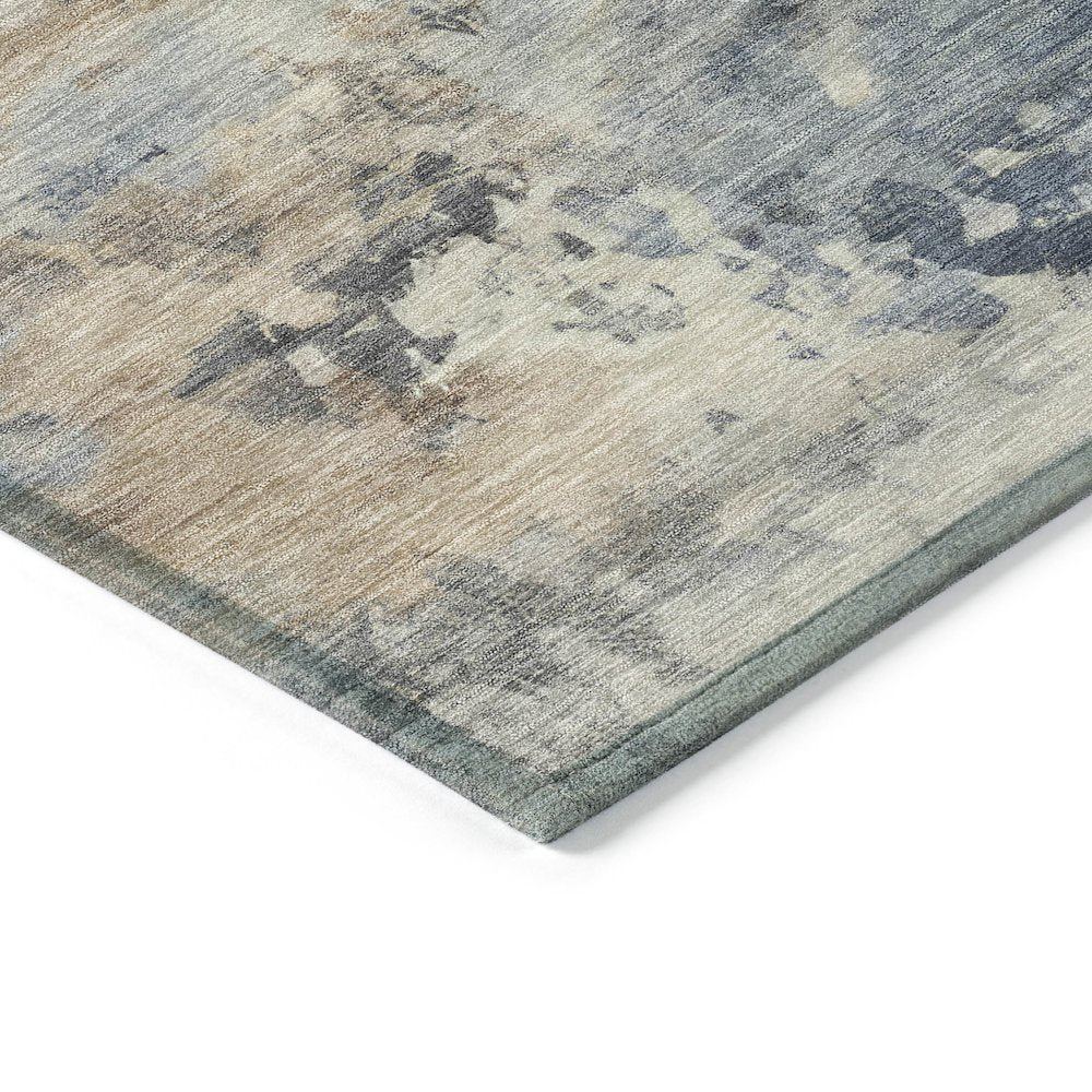 Machine Washable Indoor/Outdoor Chantille ACN2073 Denim 3' x 5' Rug