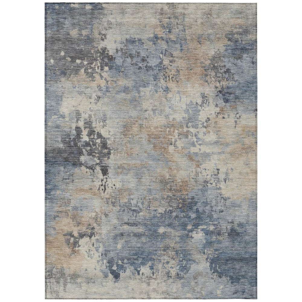 Machine Washable Indoor/Outdoor Chantille ACN2073 Denim 8' x 10' Rug