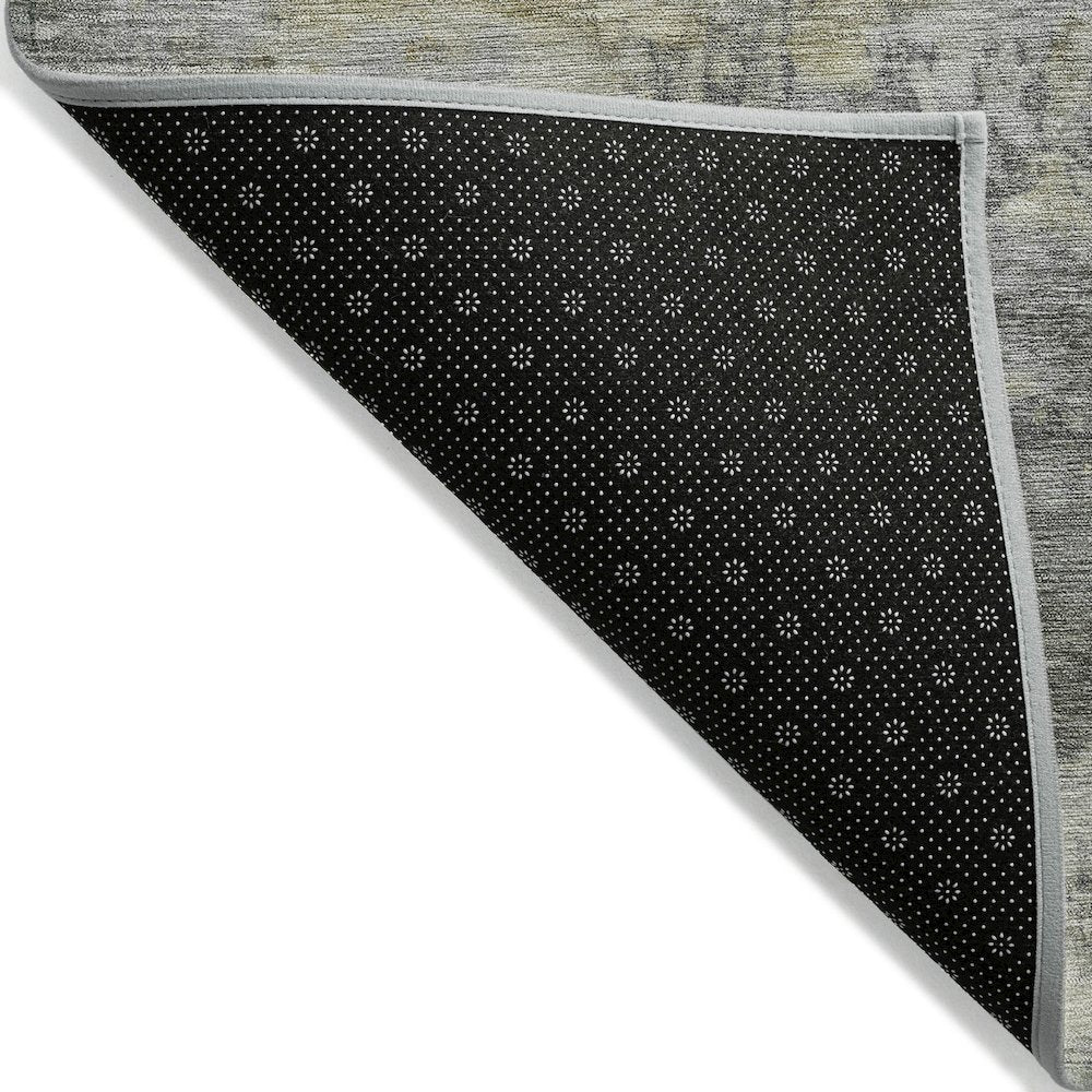 Machine Washable Indoor/Outdoor Chantille ACN2073 Pewter 3' x 5' Rug