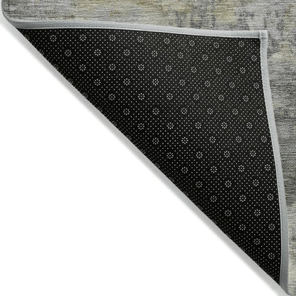 Machine Washable Indoor/Outdoor Chantille ACN2073 Pewter 3' x 5' Rug