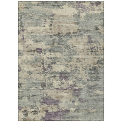 Machine Washable Indoor/Outdoor Chantille ACN2074 Sage 8' x 10' Rug