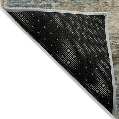 Machine Washable Indoor/Outdoor Chantille ACN2075 Teal 3' x 5' Rug