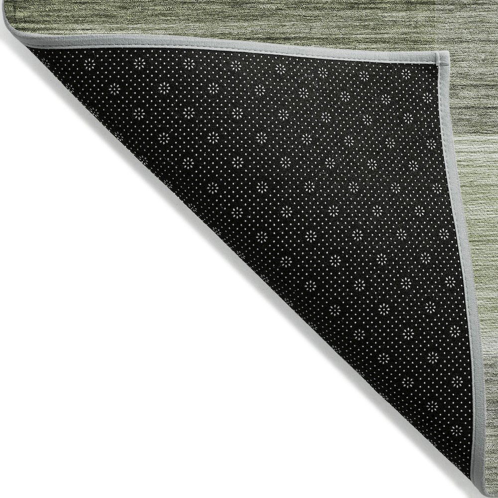 Machine Washable Indoor/Outdoor Chantille ACN2082 Green 3' x 5' Rug