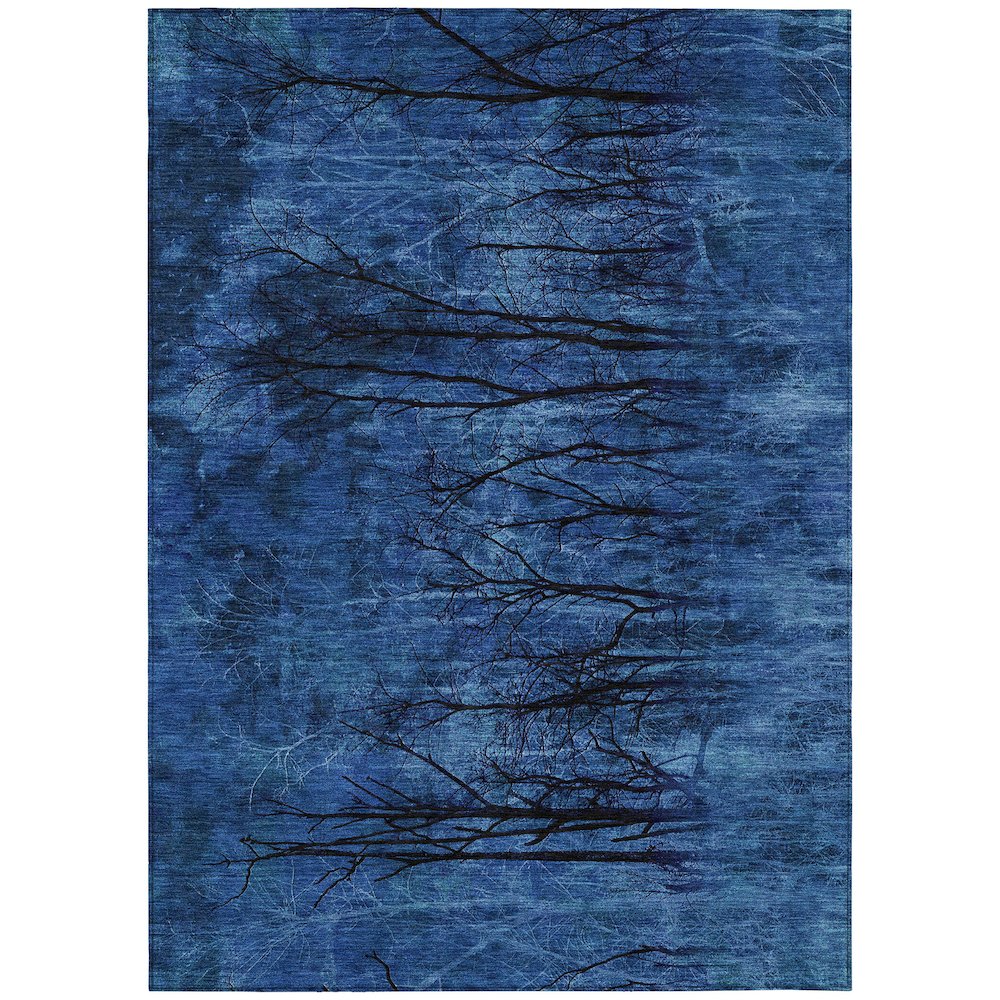 Machine Washable Indoor/Outdoor Chantille ACN2083 Blue 8' x 10' Rug