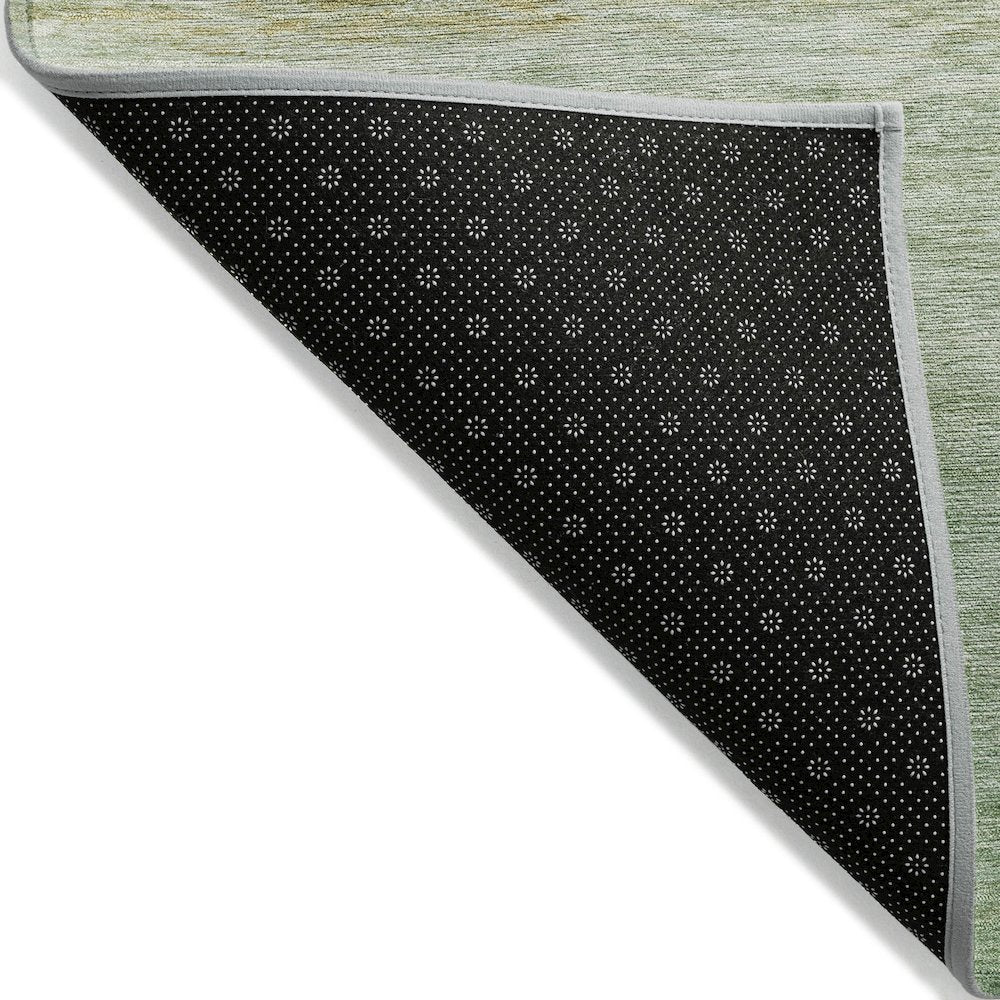 Machine Washable Indoor/Outdoor Chantille ACN2084 Green 3' x 5' Rug