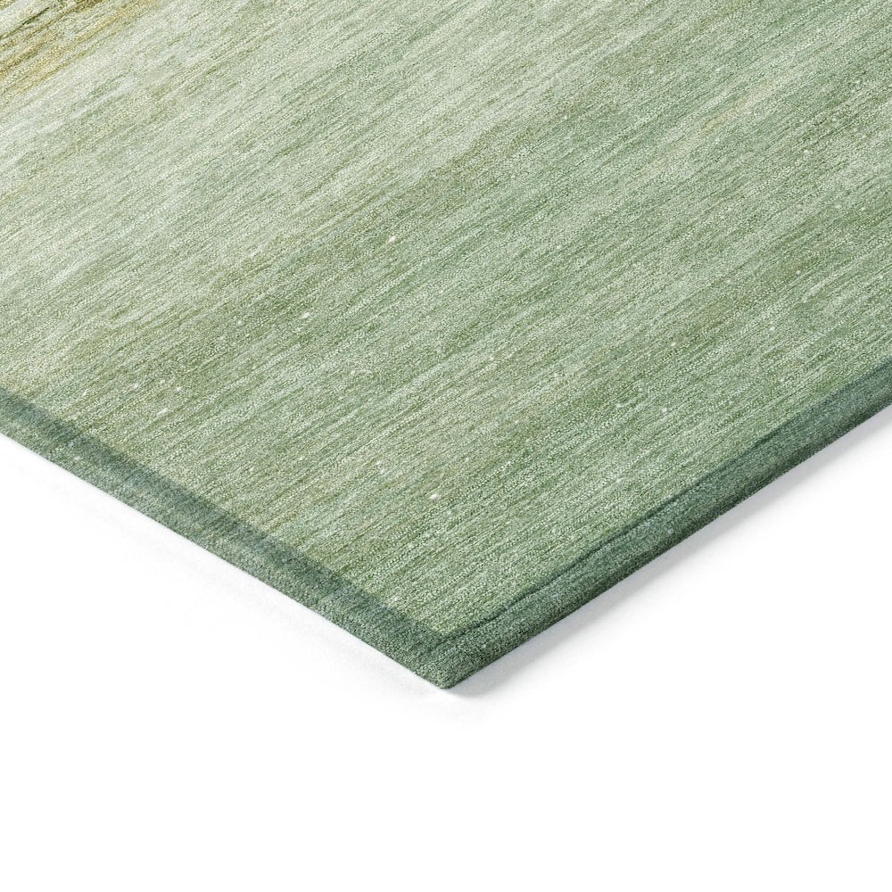 Machine Washable Indoor/Outdoor Chantille ACN2084 Green 3' x 5' Rug