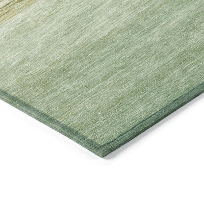Machine Washable Indoor/Outdoor Chantille ACN2084 Green 3' x 5' Rug