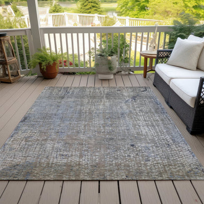 Machine Washable Indoor/Outdoor Chantille ACN2087 Taupe 8' x 10' Rug