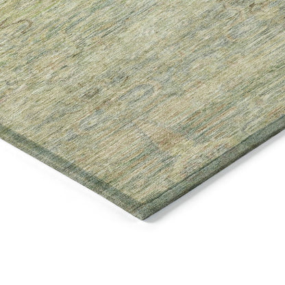 Machine Washable Indoor/Outdoor Chantille ACN2090 Green 3' x 5' Rug