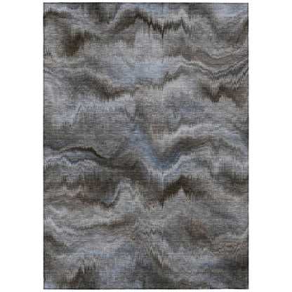 Machine Washable Indoor/Outdoor Chantille ACN2095 Taupe 8' x 10' Rug