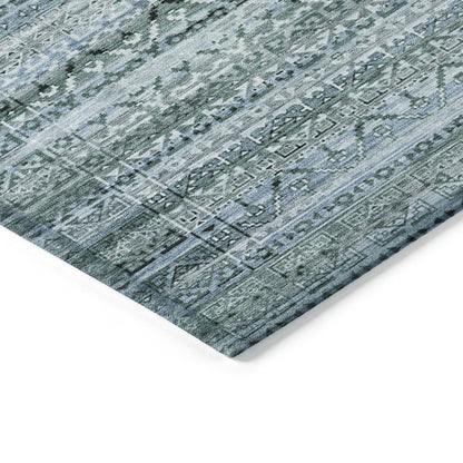 Machine Washable Indoor/Outdoor Chantille ACN2101 Aloe 3' x 5' Rug