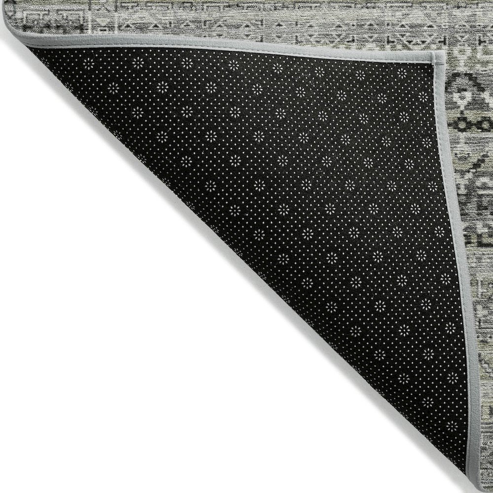 Machine Washable Indoor/Outdoor Chantille ACN2101 Pewter 3' x 5' Rug
