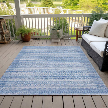 Machine Washable Indoor/Outdoor Chantille ACN2101 Sky 8' x 10' Rug
