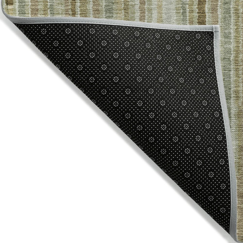 Machine Washable Indoor/Outdoor Chantille ACN2102 Khaki 3' x 5' Rug