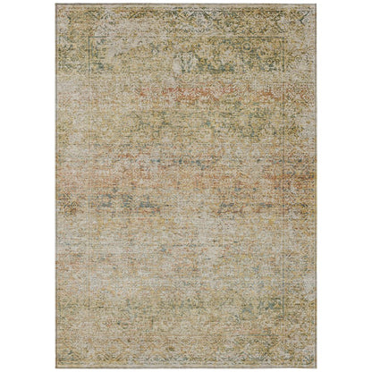 Machine Washable Indoor/Outdoor Chantille ACN2103 Gold 8' x 10' Rug