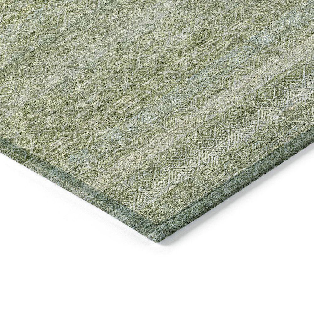 Machine Washable Indoor/Outdoor Chantille ACN2105 Sage 3' x 5' Rug