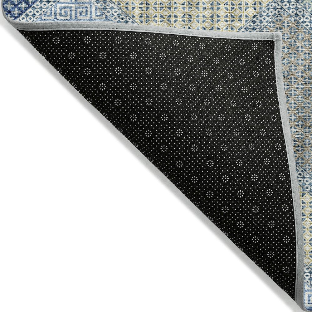 Machine Washable Indoor/Outdoor Chantille ACN2111 Denim 3' x 5' Rug