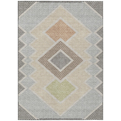 Machine Washable Indoor/Outdoor Chantille ACN2111 Pewter 8' x 10' Rug
