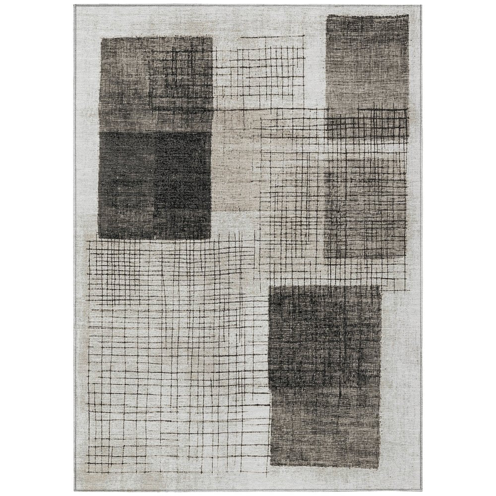 Machine Washable Indoor/Outdoor Chantille ACN2112 Ivory 8' x 10' Rug
