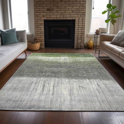 Machine Washable Indoor/Outdoor Chantille ACN2118 Fern 8' x 10' Rug