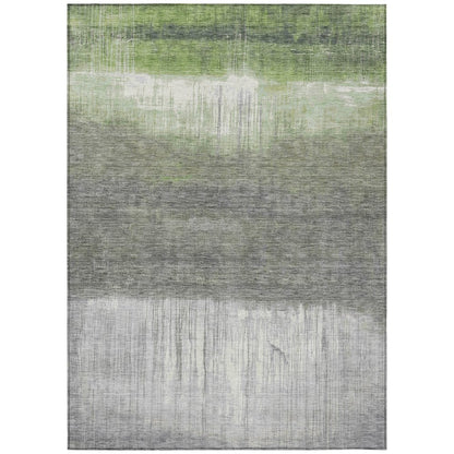 Machine Washable Indoor/Outdoor Chantille ACN2118 Fern 8' x 10' Rug