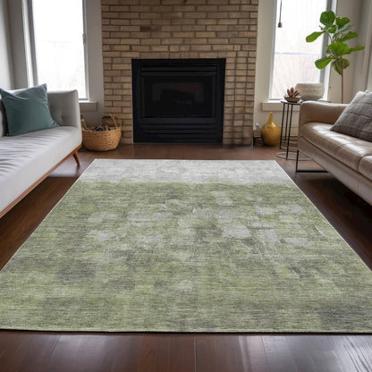 Machine Washable Indoor/Outdoor Chantille ACN2119 Fern 8' x 10' Rug