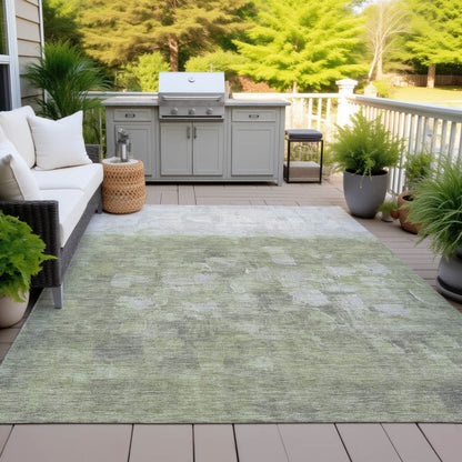 Machine Washable Indoor/Outdoor Chantille ACN2119 Fern 8' x 10' Rug