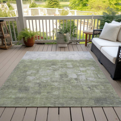Machine Washable Indoor/Outdoor Chantille ACN2119 Fern 8' x 10' Rug