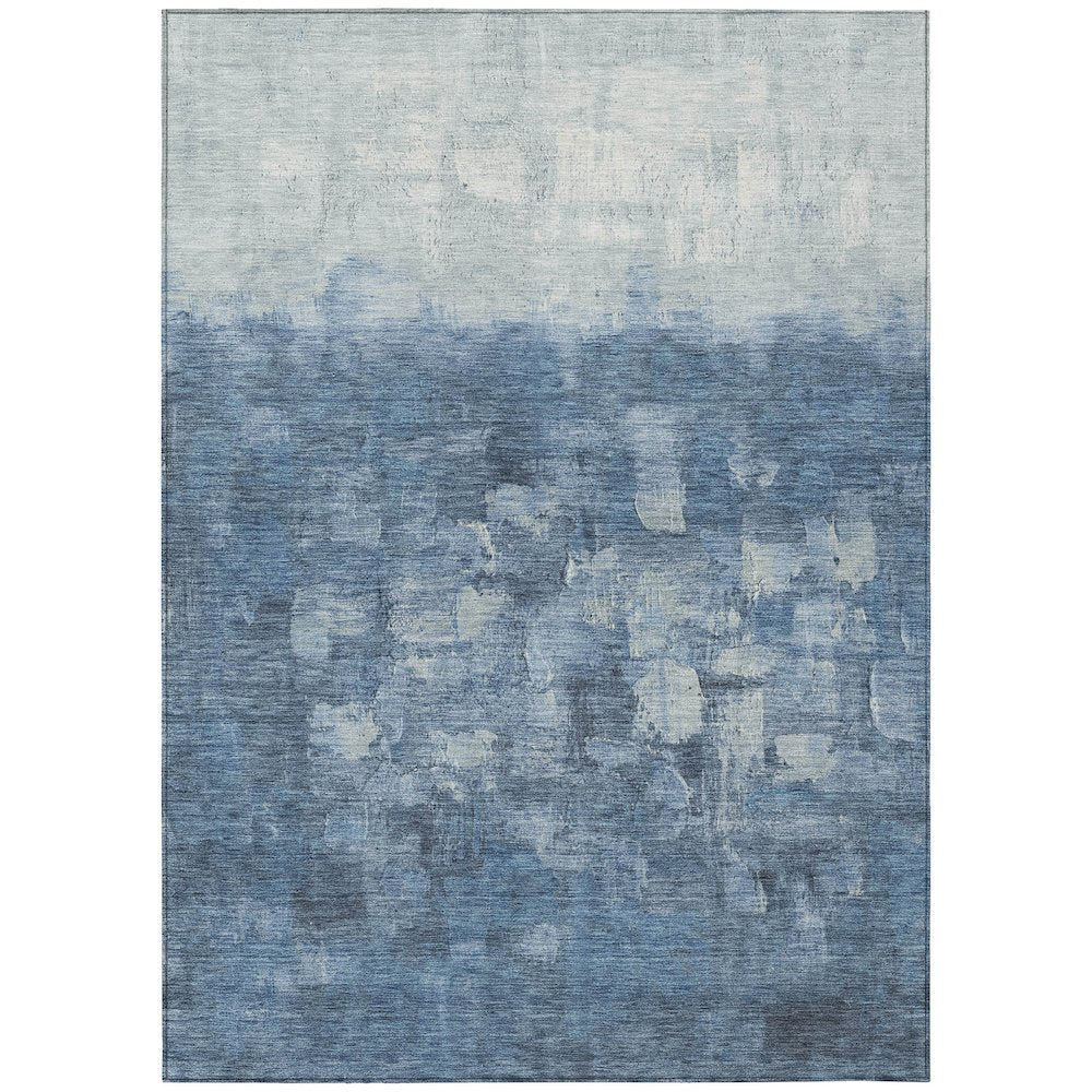 Machine Washable Indoor/Outdoor Chantille ACN2119 Navy 8' x 10' Rug