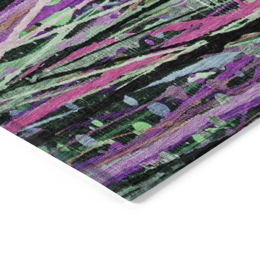 Machine Washable Indoor/Outdoor Chantille ACN2125 Pink 3' x 5' Rug