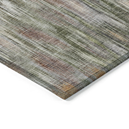 Machine Washable Indoor/Outdoor Chantille ACN2129 Terracotta 3' x 5' Rug