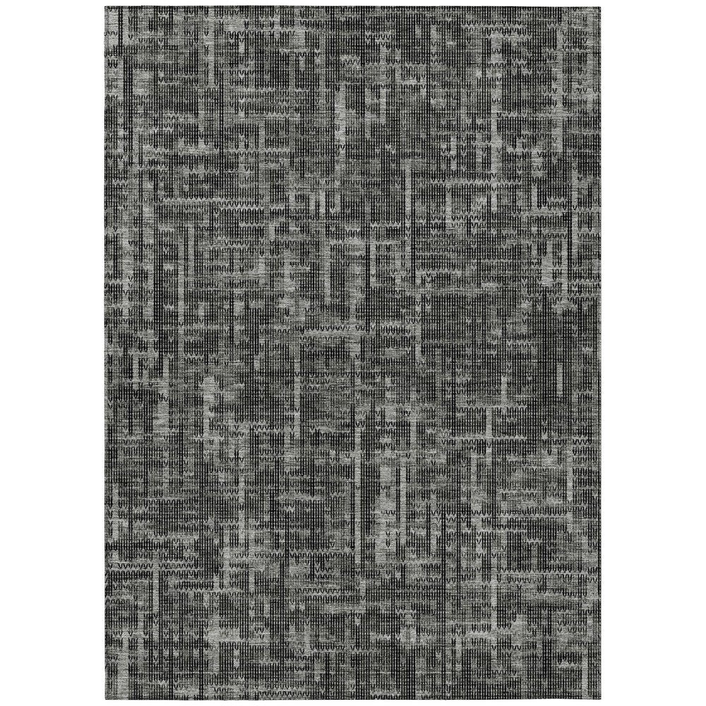 Machine Washable Indoor/Outdoor Chantille ACN2130 Charcoal 8' x 10' Rug