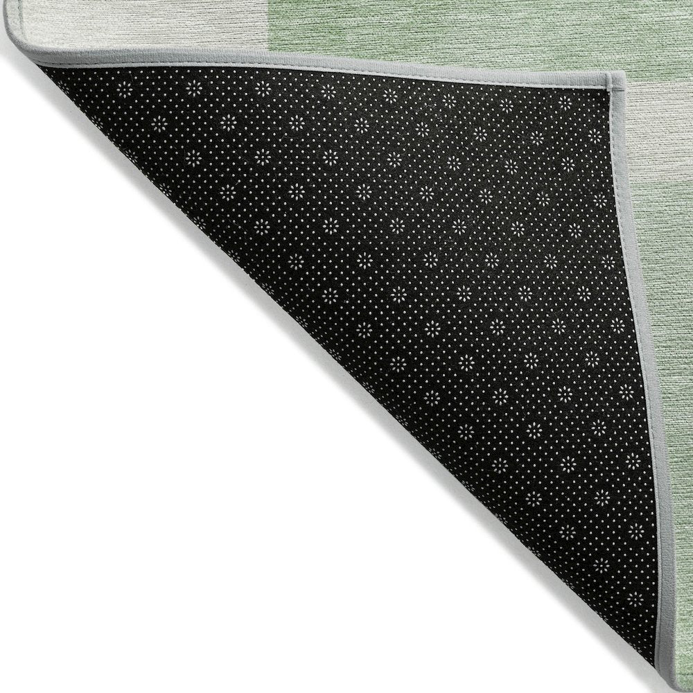 Machine Washable Indoor/Outdoor Chantille ACN2131 Green 3' x 5' Rug