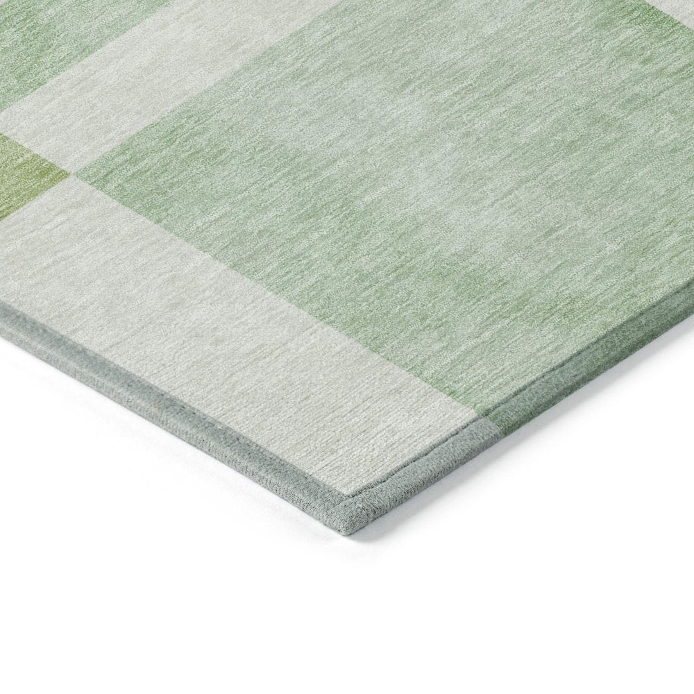 Machine Washable Indoor/Outdoor Chantille ACN2131 Green 3' x 5' Rug
