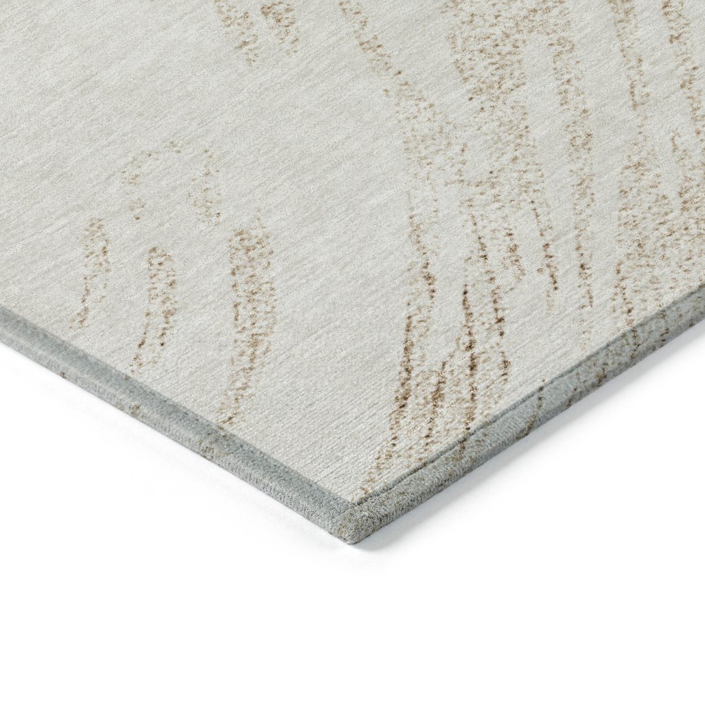 Machine Washable Indoor/Outdoor Chantille ACN2133 Brown 3' x 5' Rug