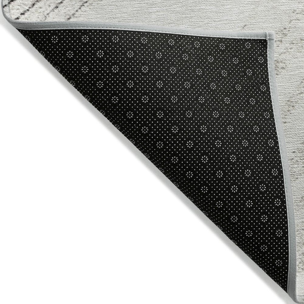 Machine Washable Indoor/Outdoor Chantille ACN2133 Ivory 3' x 5' Rug