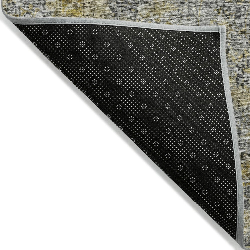 Machine Washable Indoor/Outdoor Chantille ACN2136 Pewter 3' x 5' Rug