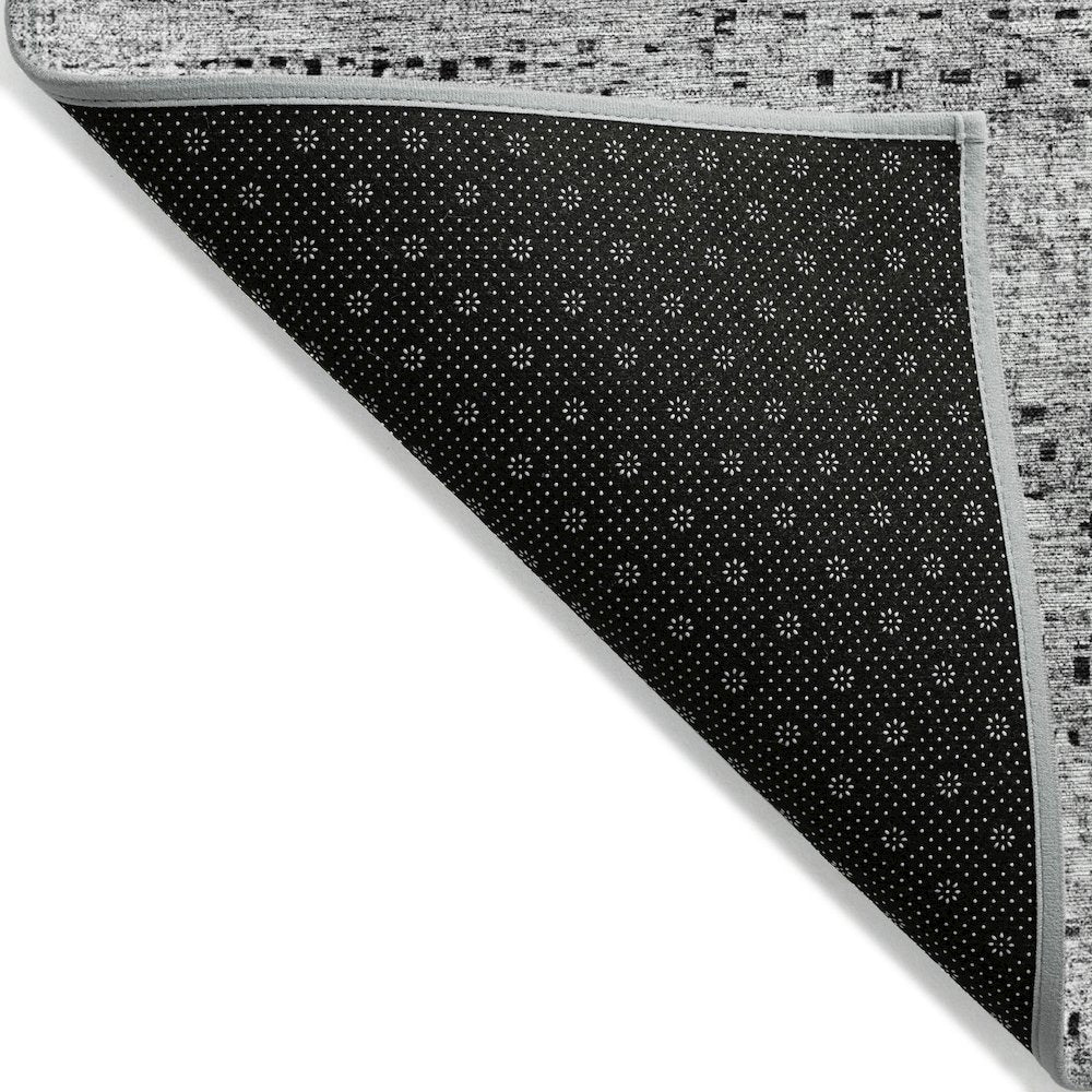 Machine Washable Indoor/Outdoor Chantille ACN2137 Gray 3' x 5' Rug