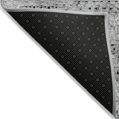 Machine Washable Indoor/Outdoor Chantille ACN2137 Gray 3' x 5' Rug