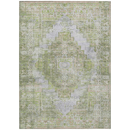 Machine Washable Indoor/Outdoor Chantille ACN2140 Aloe 8' x 10' Rug