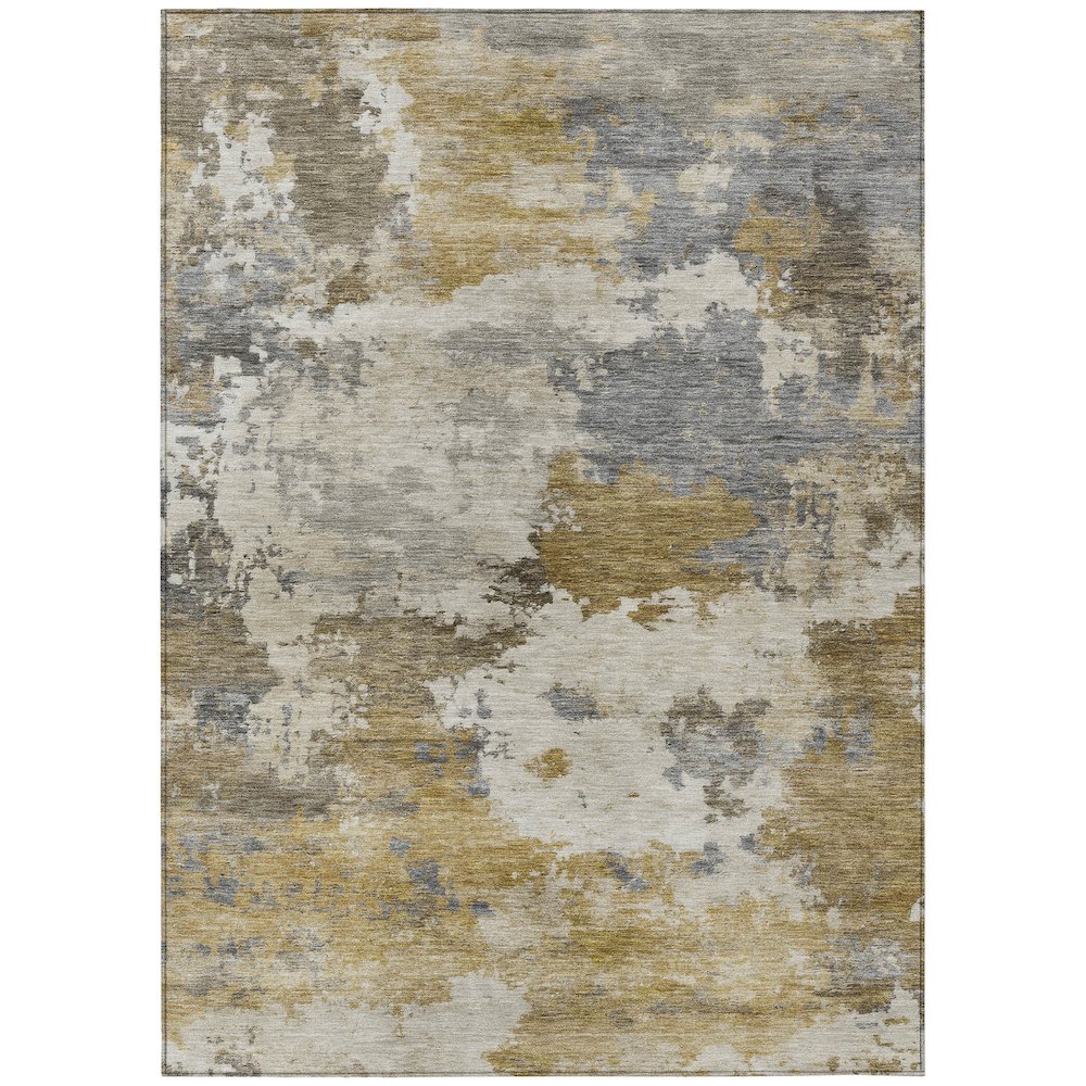 Machine Washable Indoor/Outdoor Chantille ACN2144 Brown 8' x 10' Rug