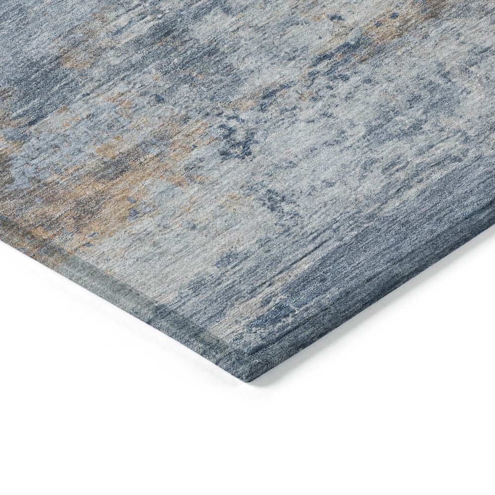 Machine Washable Indoor/Outdoor Chantille ACN2146 Denim 3' x 5' Rug