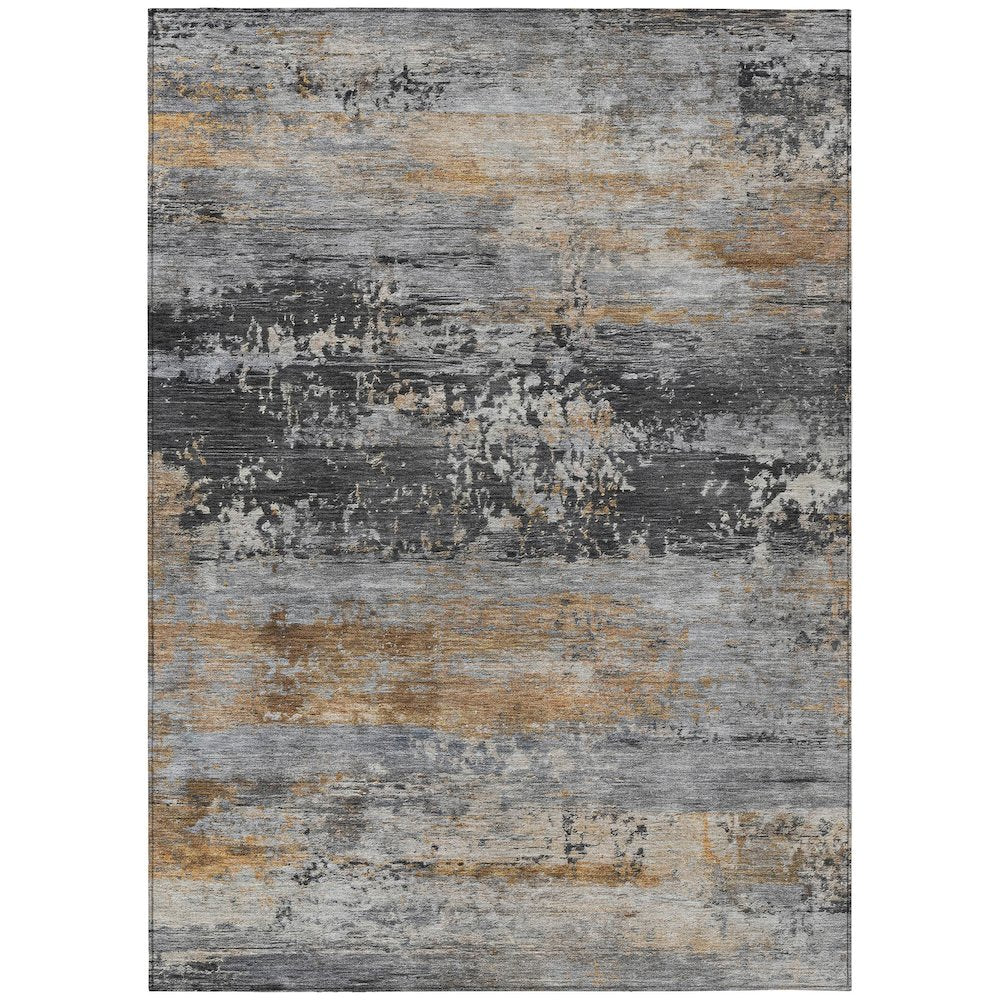 Machine Washable Indoor/Outdoor Chantille ACN2146 Gray 8' x 10' Rug