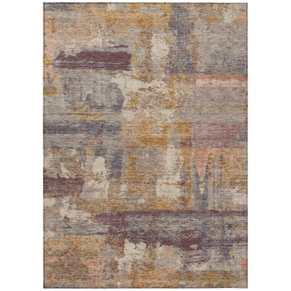 Machine Washable Indoor/Outdoor Chantille ACN2147 Rust 8' x 10' Rug